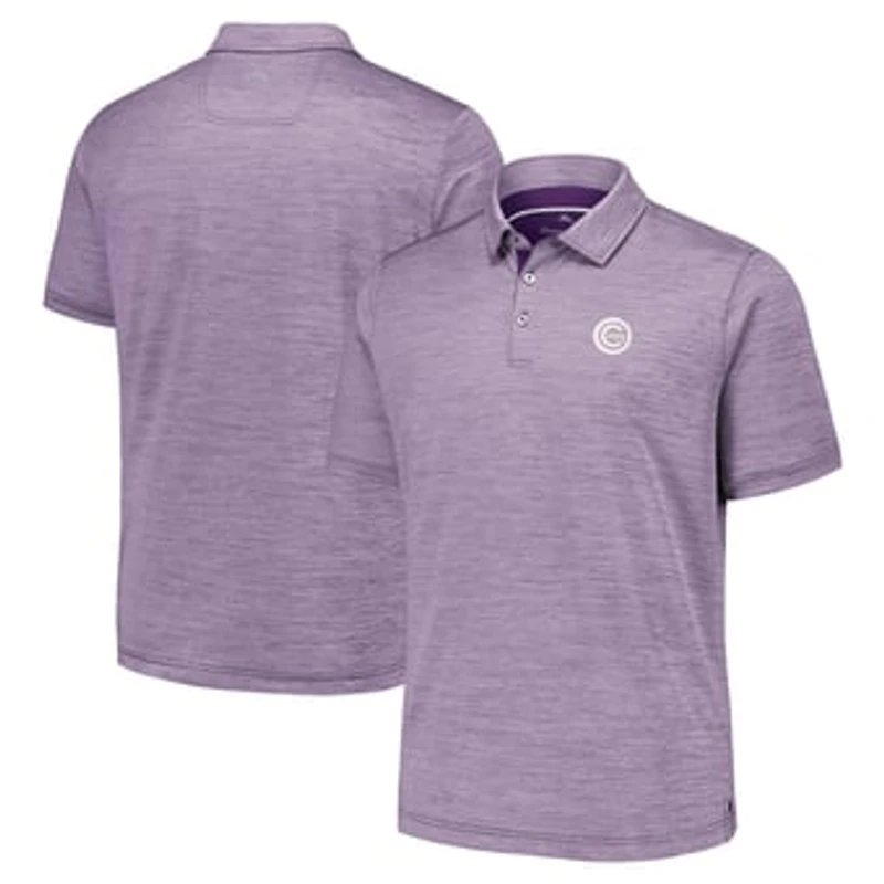 Men's Tommy Bahama  Purple Chicago Cubs Sport San Raphael Island Zone Polo