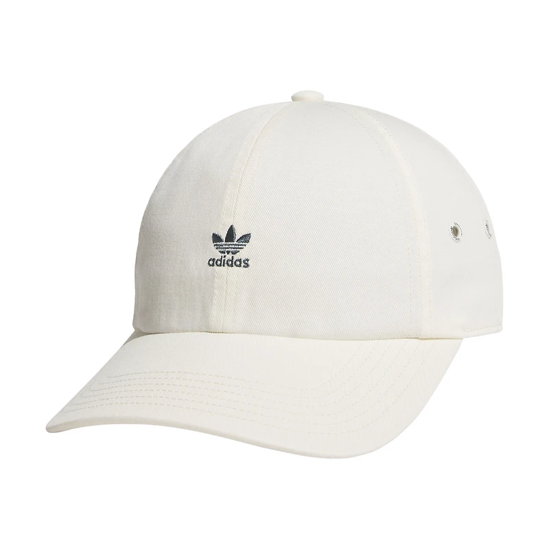 Women's adidas Cream Mini Logo Adjustable Hat