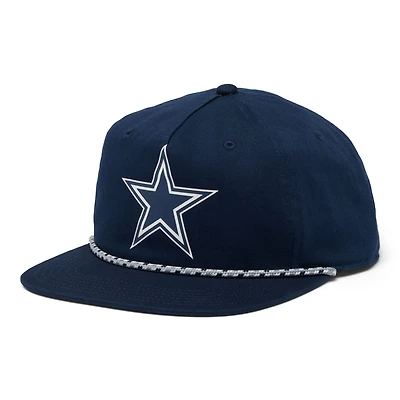 Men's Columbia  Navy Dallas Cowboys Back Tack Snapback Hat