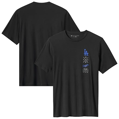 Men's TravisMathew Black Los Angeles Dodgers Sunset Slam 2.0 T-Shirt