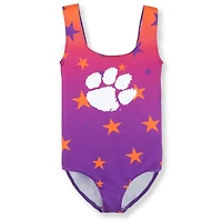 Youth ZooZatz Purple Clemson Tigers Dance Leotard