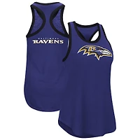 Women's G-III 4Her by Carl Banks  Purple Baltimore Ravens Tater Racerback Tank Top