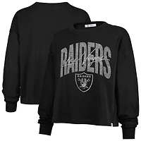 Women's '47 Black Las Vegas Raiders Muse Sydney Long Sleeve T-Shirt