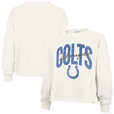 Women's '47 Cream Indianapolis Colts Muse Sydney Long Sleeve T-Shirt
