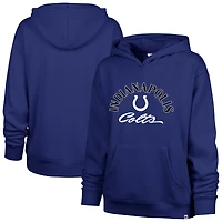 Women's '47 Royal Indianapolis Colts Whirlwind Naomi Pullover Hoodie