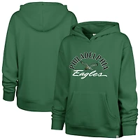 Women's '47 Kelly Green Philadelphia Eagles Whirlwind Naomi Pullover Hoodie