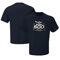 Men's Checkered Flag Sports Navy Daytona International Speedway 2025 Daytona 500 Logo T-Shirt
