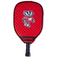 Wisconsin Badgers Quilted Pickleball Paddle Cover