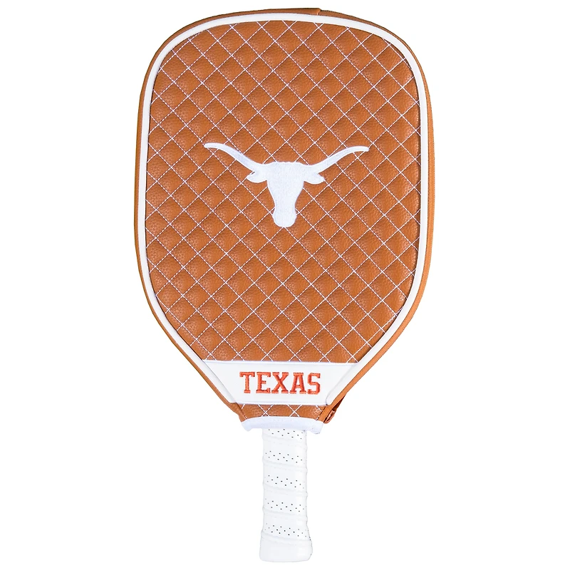 Texas Longhorns Quilted Pickleball Paddle Cover