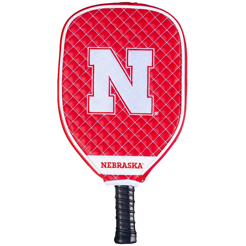 Nebraska Huskers Quilted Pickleball Paddle Cover