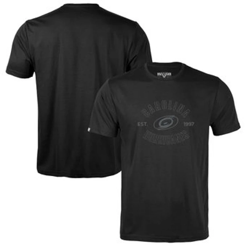 Youth Levelwear Black Carolina Hurricanes Little Richmond Abyssal T-Shirt