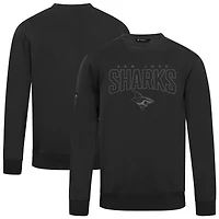 Men's Levelwear  Black San Jose Sharks Zane Darkmoon Pullover Sweatshirt