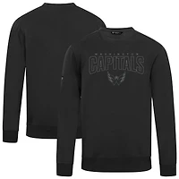 Men's Levelwear  Black Washington Capitals Zane Darkmoon Pullover Sweatshirt