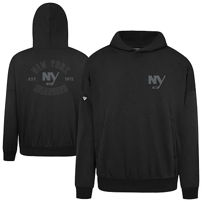 Men's Levelwear  Black New York Islanders Contact Nightfall Pullover Hoodie