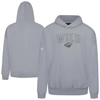 Men's Levelwear Gray Minnesota Wild Contact Darkmoon Pullover Hoodie