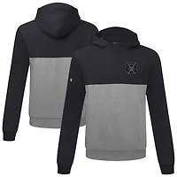 Men's Levelwear Black/Gray Chicago Blackhawks Bracket Nightfall Pullover Hoodie