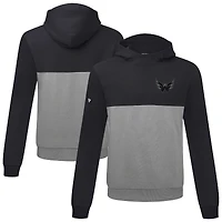 Men's Levelwear Black/Gray Washington Capitals Bracket Nightfall Pullover Hoodie