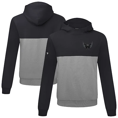 Men's Levelwear Black/Gray Washington Capitals Bracket Nightfall Pullover Hoodie