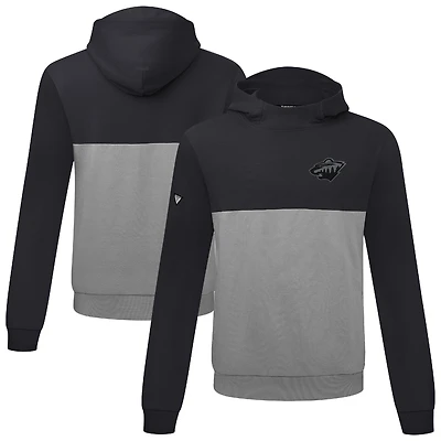 Men's Levelwear Black/Gray Minnesota Wild Bracket Nightfall Pullover Hoodie