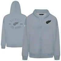 Men's Levelwear  Gray Detroit Red Wings Uphill Abyssal Full-Zip Hoodie