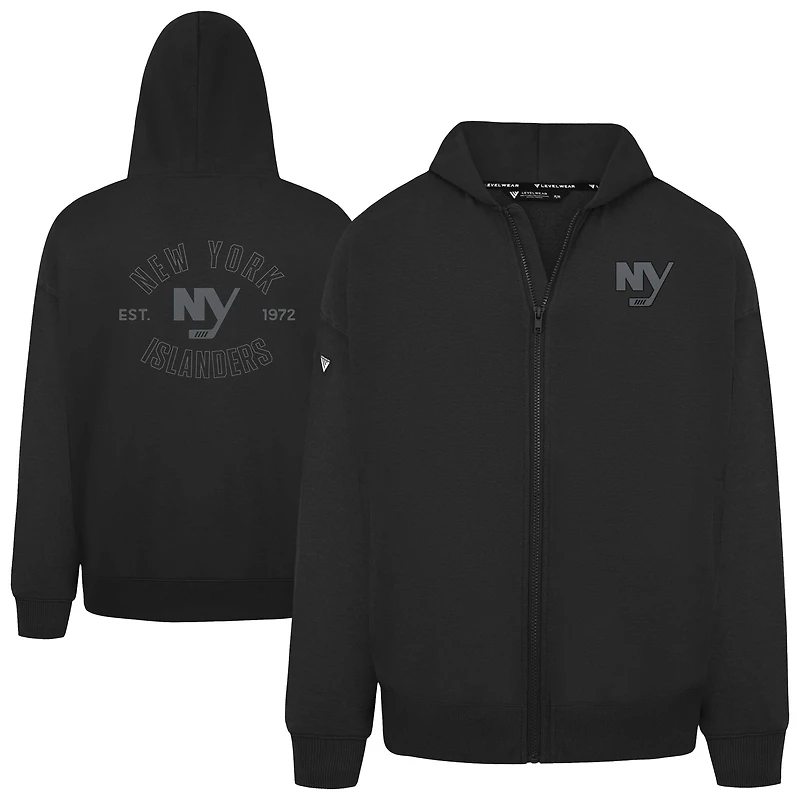 Men's Levelwear New York Islanders Uphill Abyssal Full-Zip Hoodie