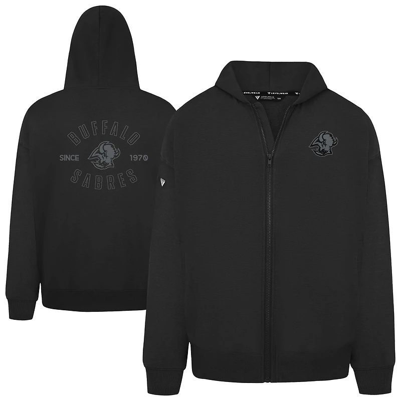 Men's Levelwear Buffalo Sabres Uphill Abyssal Full-Zip Hoodie