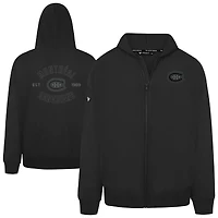 Men's Levelwear  Black Montreal Canadiens Uphill Abyssal Full-Zip Hoodie