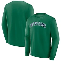 Men's Green Notre Dame Fighting Irish Short Name Fleece Pullover Sweatshirt