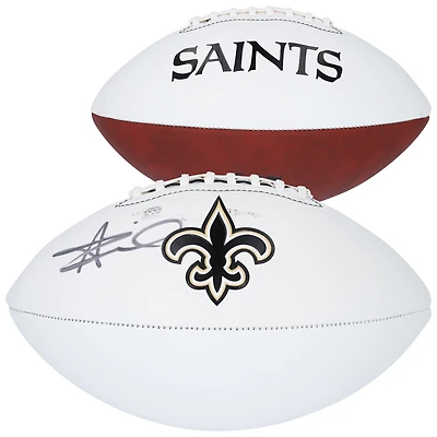 Alvin Kamara New Orleans Saints Autographed Franklin White Panel Football