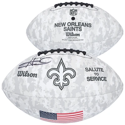 Alvin Kamara New Orleans Saints Autographed 2024 Salute To Service Wilson Football