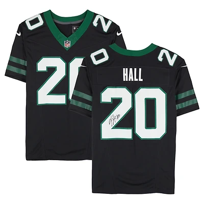 Breece Hall New York Jets Autographed Nike 2024 Black Limited Jersey