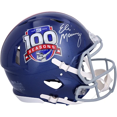 Eli Manning New York Giants Autographed Riddell 100th Season Speed Authentic Helmet