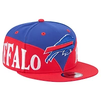 Men's New Era  Royal/Red Buffalo Bills Split 9FIFTY Snapback Hat