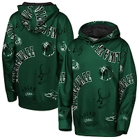Youth Outerstuff  Hunter Green Milwaukee Bucks Moving Violation Hoodie