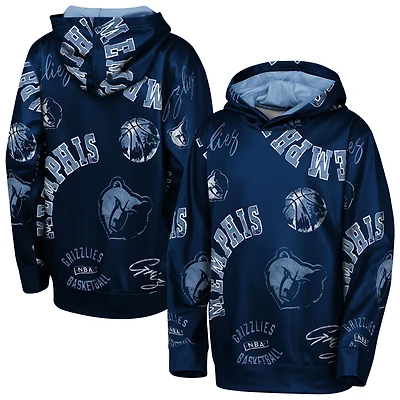 Youth Outerstuff  Navy Memphis Grizzlies Moving Violation Hoodie