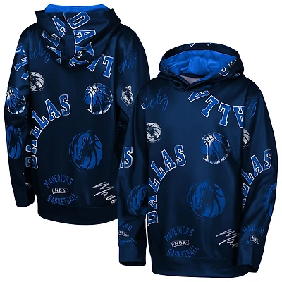 Youth Outerstuff  Navy Dallas Mavericks Moving Violation Hoodie