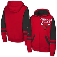 Youth Outerstuff  Red Chicago Bulls Straight to the League Full-Zip Hoodie