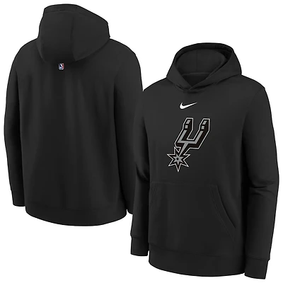 Youth Nike Black San Antonio Spurs 2025/26 Club Fleece Hoodie