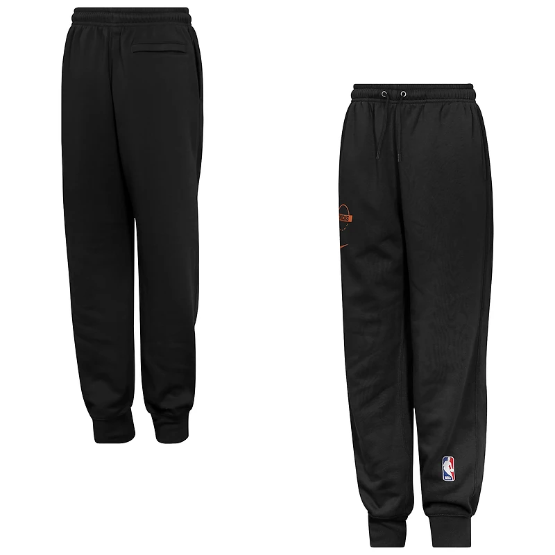 Youth Nike Black New York Knicks Club Fleece Practice Jogger Pants