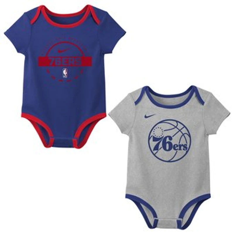Infant & Newborn Nike Philadelphia 76ers Two-Piece Bodysuit Set