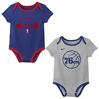 Infant & Newborn Nike Philadelphia 76ers Two-Piece Bodysuit Set