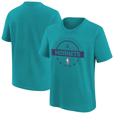 Youth Jordan Brand  Teal Charlotte Hornets Practice T-Shirt
