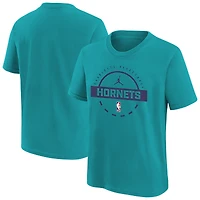 Youth Jordan Brand  Teal Charlotte Hornets Practice T-Shirt