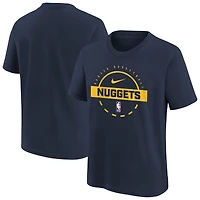 Youth Nike Navy Denver Nuggets Practice T-Shirt