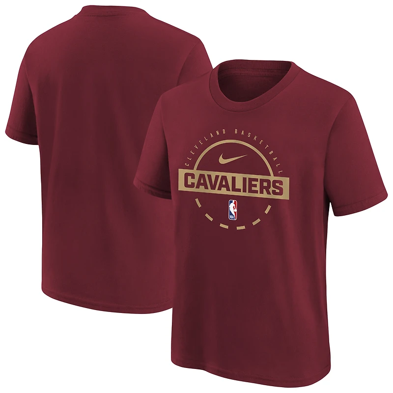Youth Nike Wine Cleveland Cavaliers Practice T-Shirt