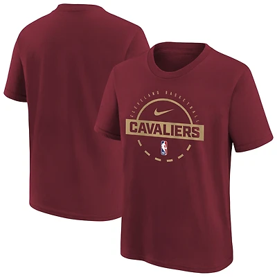 Youth Nike Wine Cleveland Cavaliers Practice T-Shirt