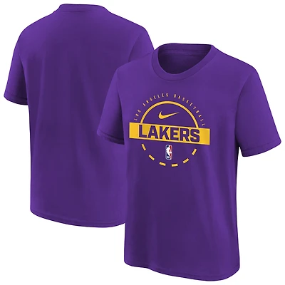 Youth Nike Purple Los Angeles Lakers Practice T-Shirt