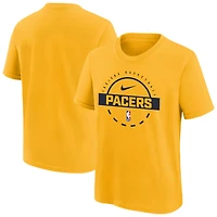 Youth Nike Gold Indiana Pacers Practice T-Shirt