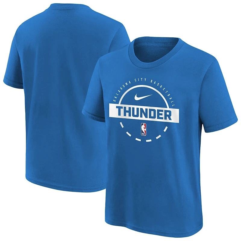 Youth Nike Blue Oklahoma City Thunder Practice T-Shirt