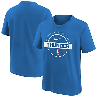 Youth Nike Blue Oklahoma City Thunder Practice T-Shirt